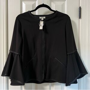 Max Studio Bell Sleeve Ponte Jacket | NWT | Size Small | Black